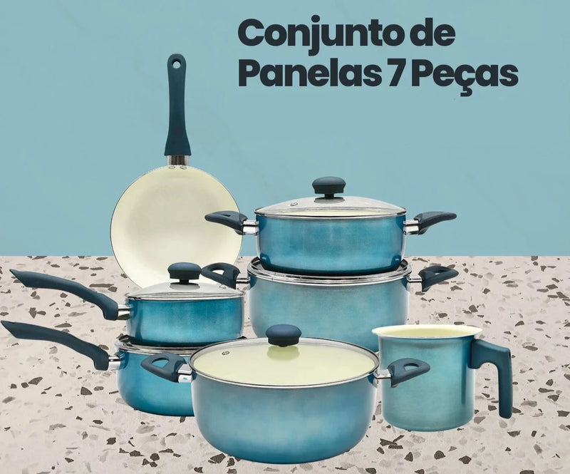 Panelas Ceramic Glass Turqueza