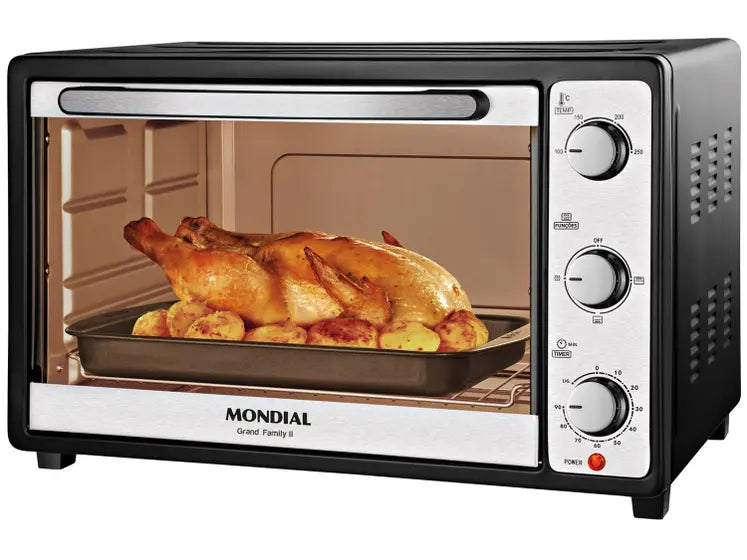 Forno Elétrico de Bancada Mondial com Timer - 52L Grand Family II