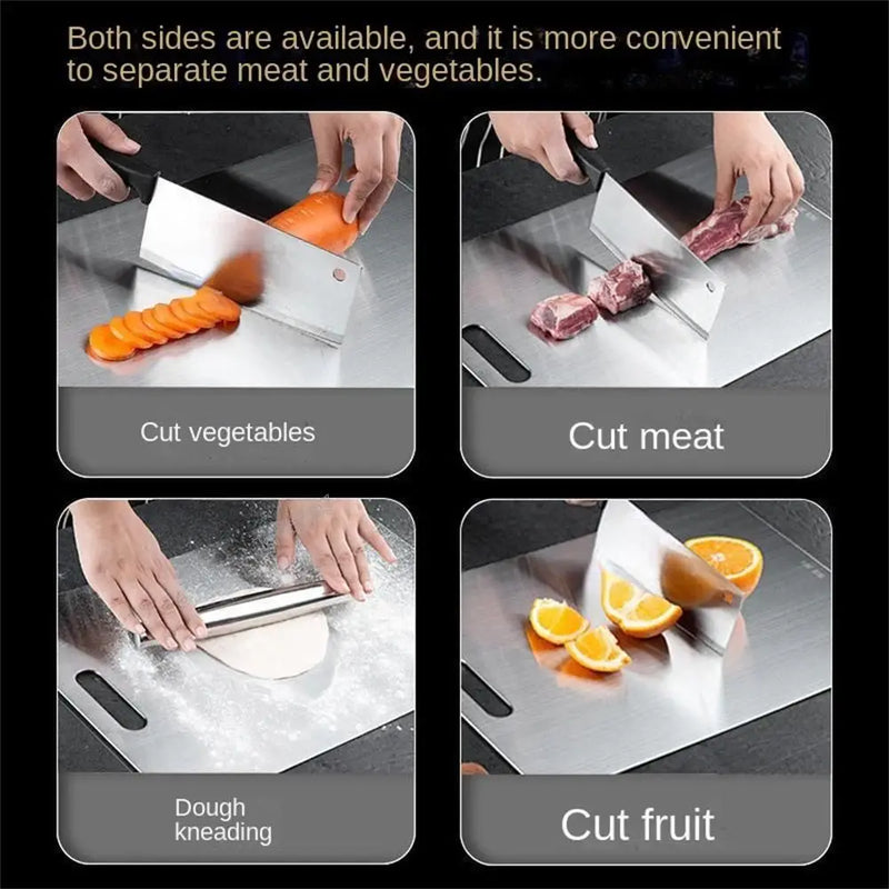 Thickened Stainless Steel Cutting Board Antibacterial and Mildew-proof Household Cutting Board Kitchen Kneading Dough Board